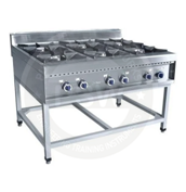 Gas Burner Range Having 6 Burners (S.S.)